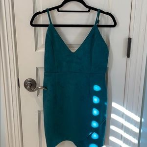 Blue/green mini dress